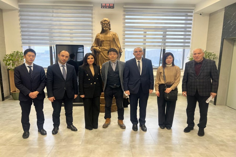 Yaponiyanın Tsukuba Universitetinin professorları BDU-da olub - FOTOLAR