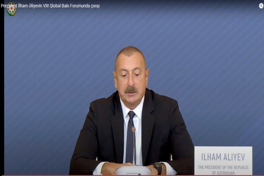 Prezident Qlobal Bakı Forumunda çıxış edir - CANLI
