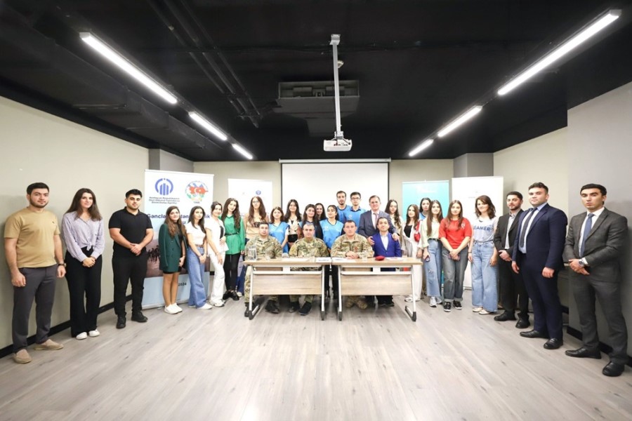 "Gənc Vətənpərvərlər" İctimai Birliyindən post-müharibə dövründə gənclərin roluna dair tədbir - FOTOLAR