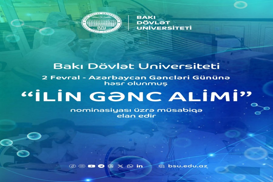 BDU “İlin gənc alimi” nominasiyası üzrə müsabiqə elan edir