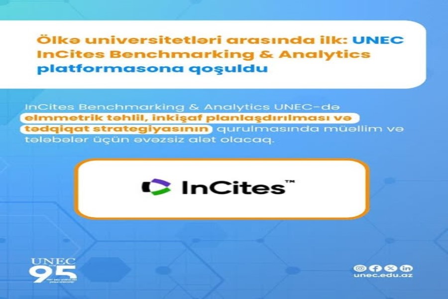 UNEC ölkə universitetləri arasında növbəti ilkə imza atıb