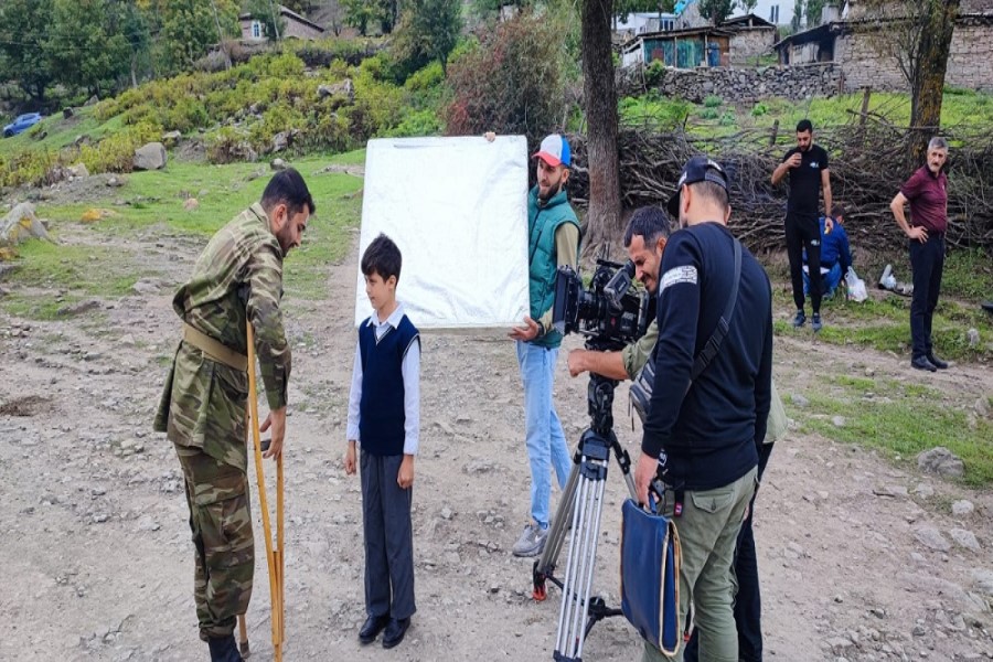 Qarabağ müharibəsinə həsr olunan “Coğrafiya müəllimi” adlı film çəkilir - FOTOLAR