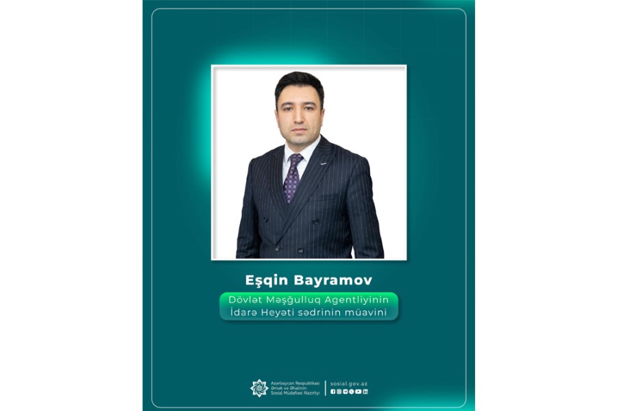 Dövlət Məşğulluq Agentliyinin İdarə Heyətinə yeni sədr müavini təyin edilib