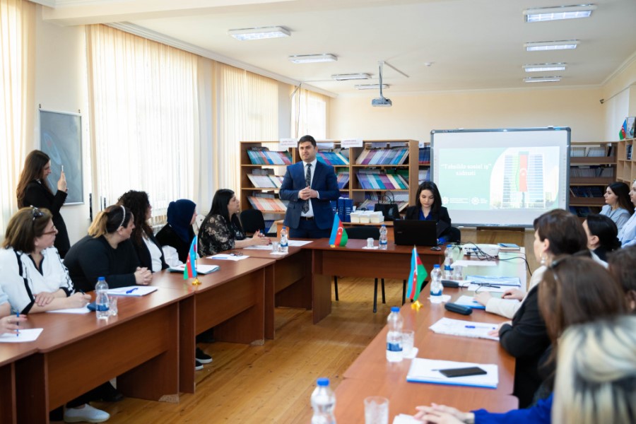 Sosial Xidmətlər Agentliyi tərəfindən həyata keçirilən “Təhsildə sosial iş” xidməti çərçivəsində maarifləndirmə görüşləri davam edir