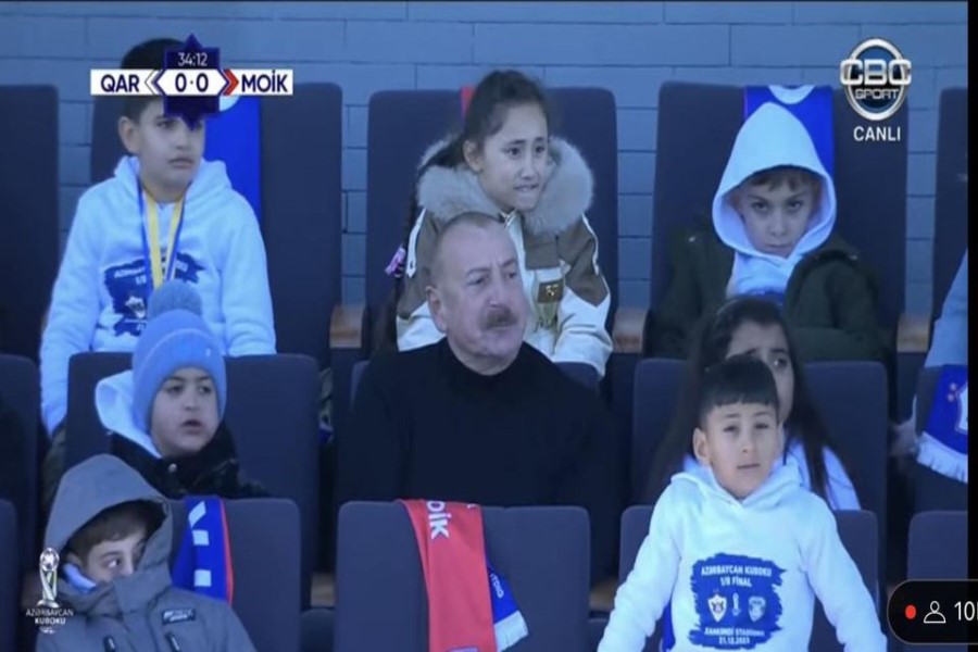 Xankəndində keçirilən “Qarabağ” - “MOİK” oyun zamanı...