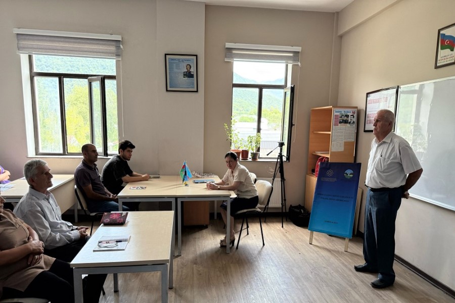 Qəbələdə yaradıcılıq həvəskarları üçün beşinci təlim keçirilib - FOTOLAR