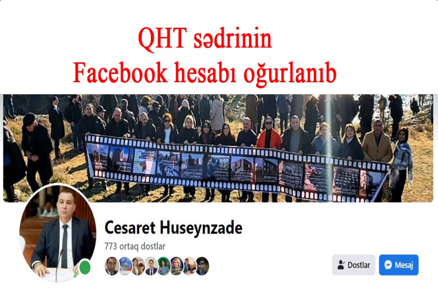 QHT sədrinin Facebook hesabı oğurlanıb