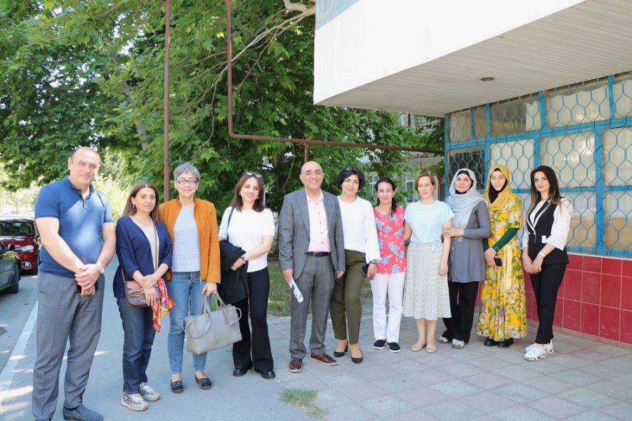 BMTİP nümayəndələri layihə təşəbbüsündən faydalanan qadınların iş yerlərinə baş çəkib - FOTOLAR