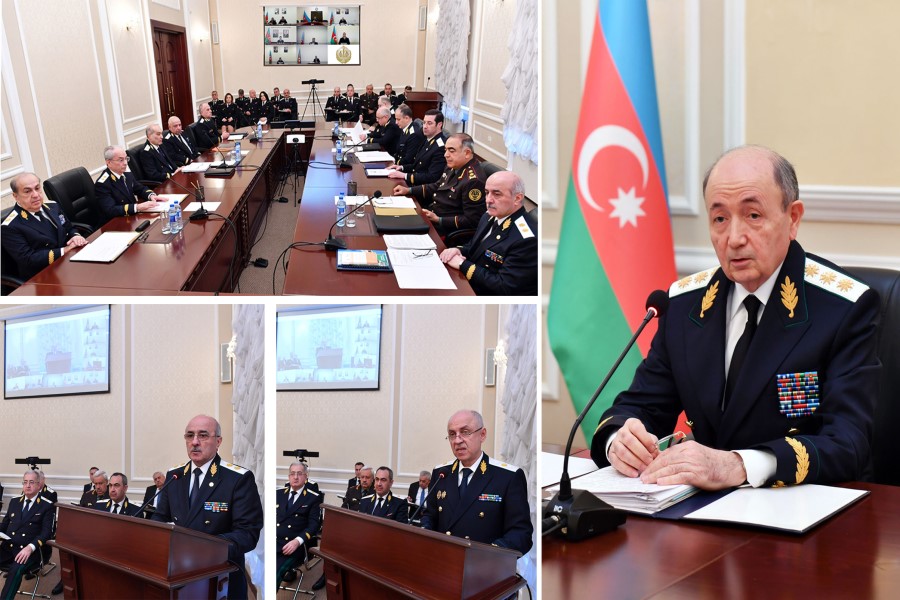 Ədliyyə Nazirliyində 2022-ci ilin yekunlarına dair geniş kollegiya iclası keçirilib - FOTO