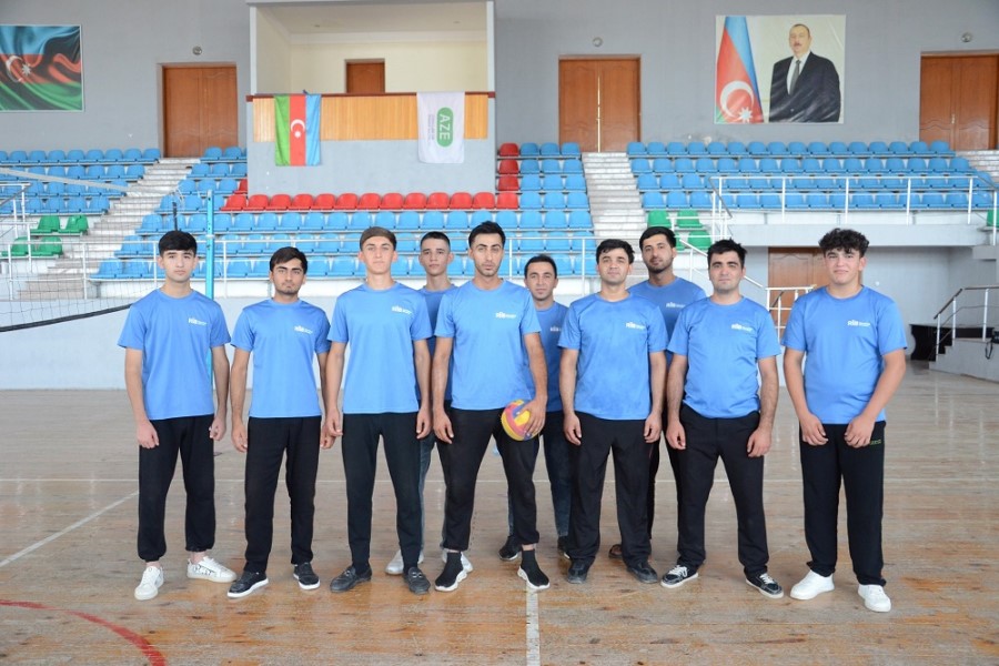 Ağdam rayonunda könüllülər üçün voleybol yarışı təşkil olunub - FOTOLAR