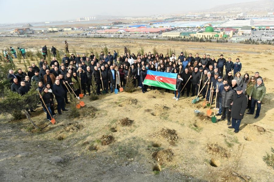 Ulu Öndər Heydər Əliyevin 100 illiyinə həsr olunan ağacəkmə aksiyası