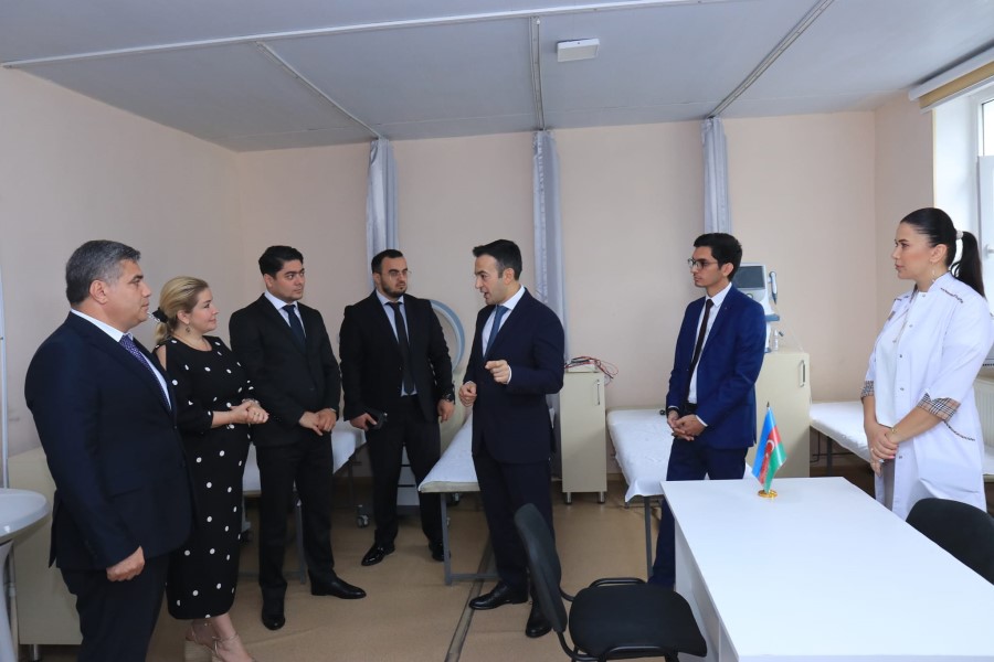 Zaqatala rayon mərkəzi xəstəxanasında fizioterapevtik və reabilitasiya kabinetlərinin açılış mərasimi keçirilib - FOTOLAR