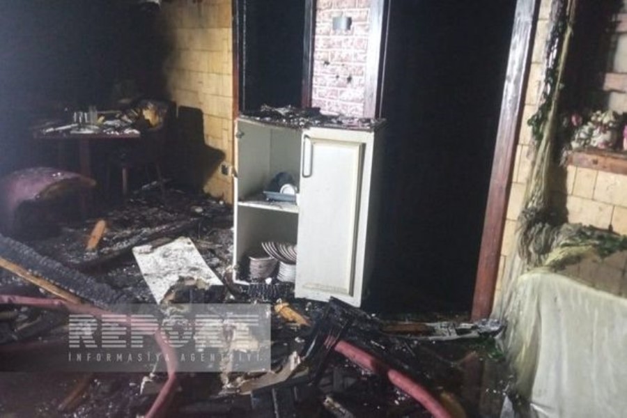 Bakıda restoranda güclü yanğın baş verib