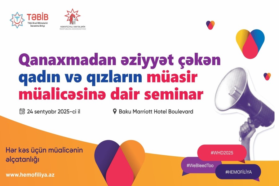 "Qanaxmalardan əziyyət çəkən qadın və qızların müasir müalicəsinə dair" elmi seminar təşkil olunacaq
