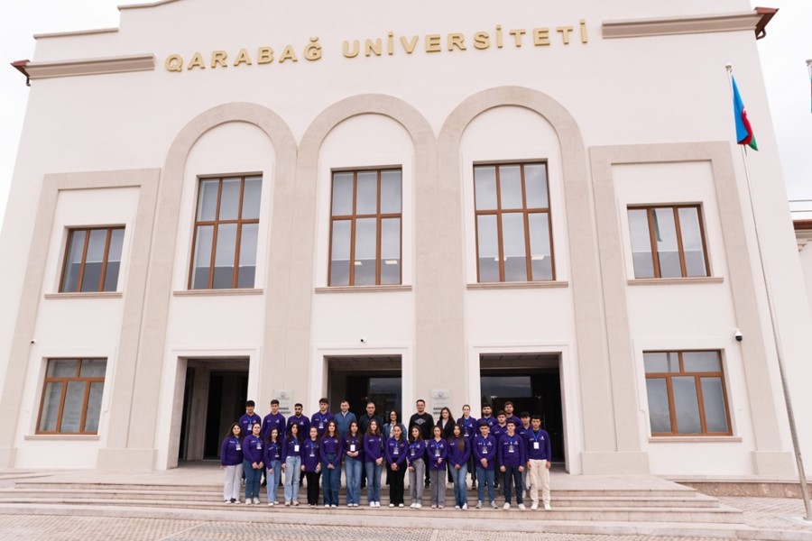 Şəhid övladları Qarabağ Universitetini ziyarət ediblər - FOTOLAR