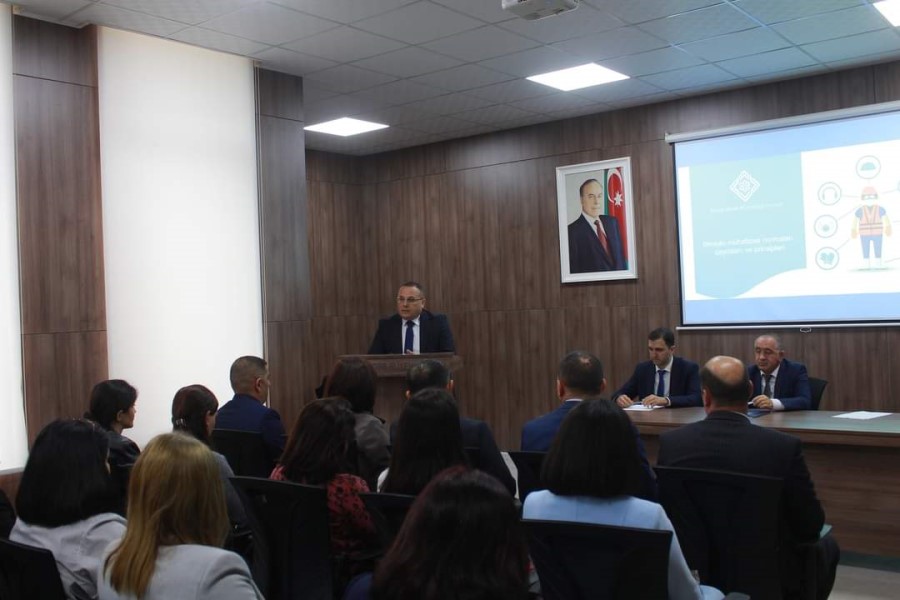 "Dəyişən iqlim şəraitində əməyin mühafizəsinin təşkili" kampaniyası çərçivəsində maarifləndirmə tədbirlərinə başlanıb