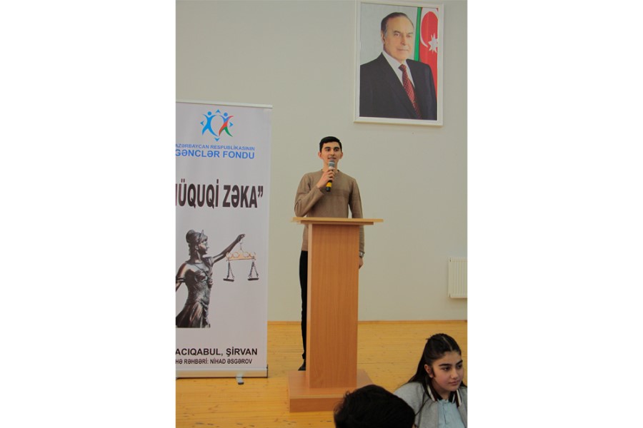 “Hüquqi zəka” layihəsinin Şirvan mərhələsinə start verilib