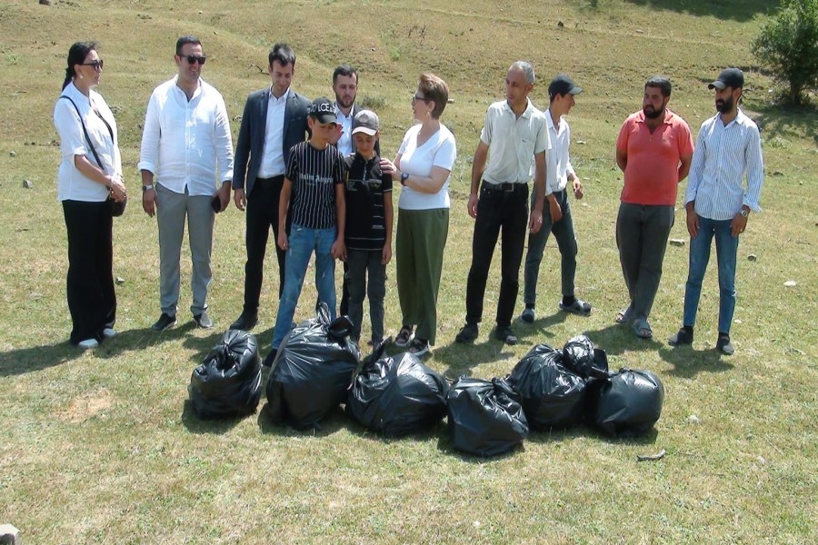 QHT layihə çərçivəsində ərazilərin məişət tullantılarından təmizlənməsi aksiyasını keçirib - FOTOLAR