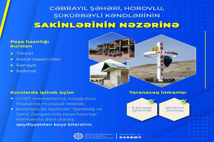 Qarabağda yaşayan sakinlərin nəzərinə