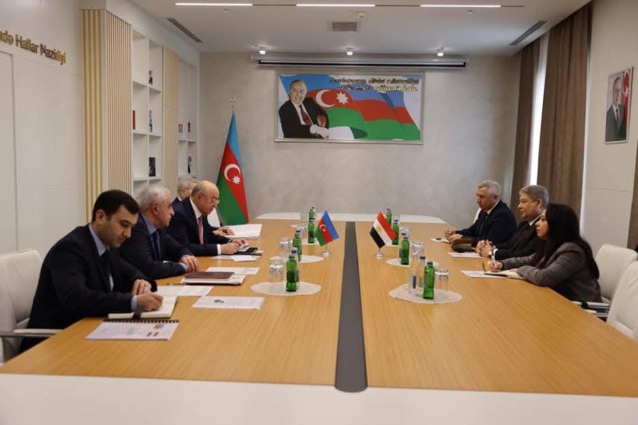 Nazir Kəmaləddin Heydərov Misir Ərəb Respublikasının ölkəmizdəki səfiri ilə görüşüb