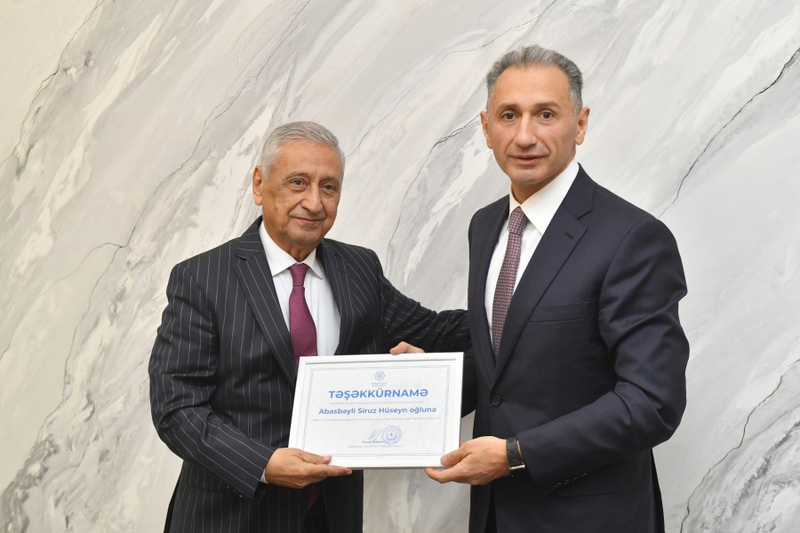 Nazir İctimai Şuranın sədrini təbrik etdi - FOTOLAR