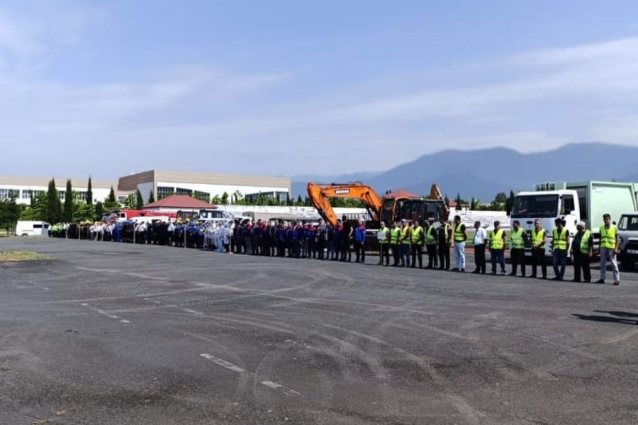 FHN-in Şimal-qərb Regional Mərkəzi nümunəvi mülki müdafiə məşqi keçirib