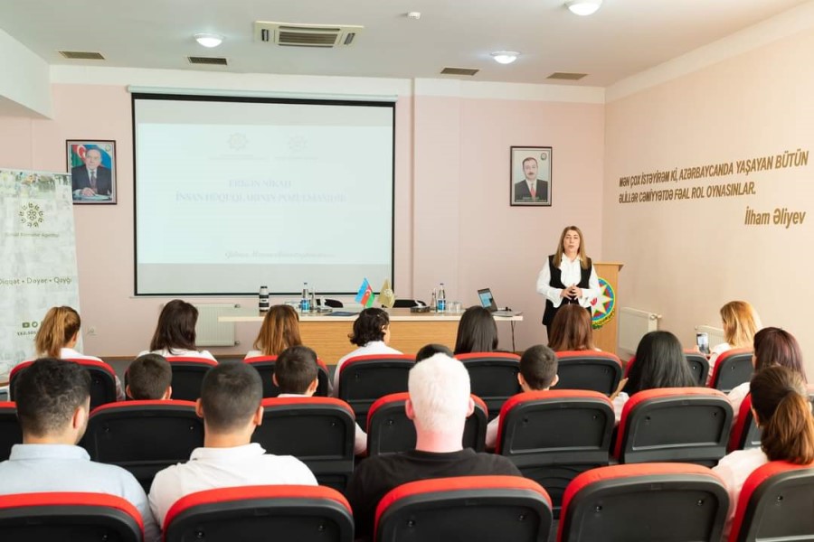 Sosial Xidmətlər Agentliyinin Həssas əhali qruplarından olan şəxslər üçün Sığınacaq və Sosial Reabilitasiya Müəssisəsində maarifləndirmə xarakterli görüş keçirilib