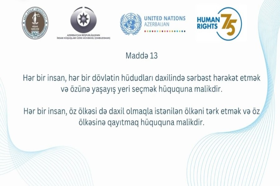 Hər bir insan istənilən ölkəni tərk etmək və öz ölkəsinə qayıtmaq hüququna malikdir - VİDEO