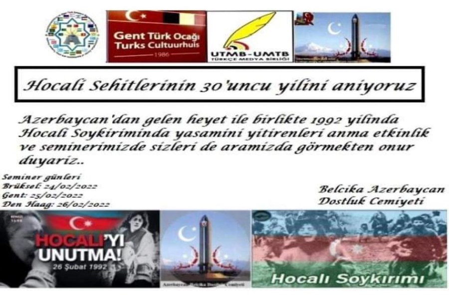QHT Aagentliyinin dəstəyi ilə Brüssel və Haaqa şəhərlərində silsilə tədbirlər keçiriləcək