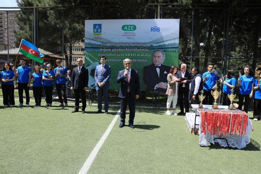 Heydər Əliyev 101-ci İldönümünə Həsr Olunan Bakı Şəhəri Məhəllələrarası Minifutbol Turniri keçirilib