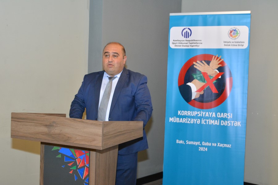 “Korrupsiya ilə mübarizəyə ictimai dəstək” layihəsi çərçivəsində yekun tədbir keçirilib