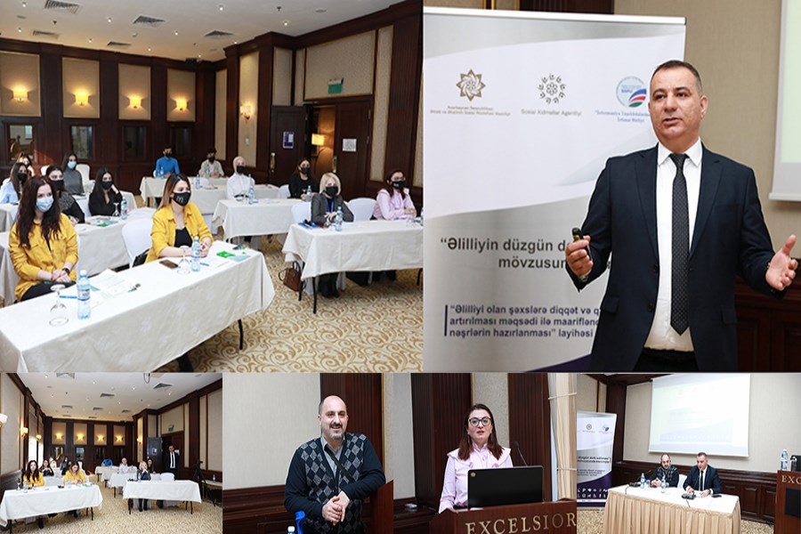 Gənc və tələbə jurnalistlər üçün “Əlilliyin düzgün dərk edilməsi” mövzusunda növbəti təlim keçirilib - FOTOLAR