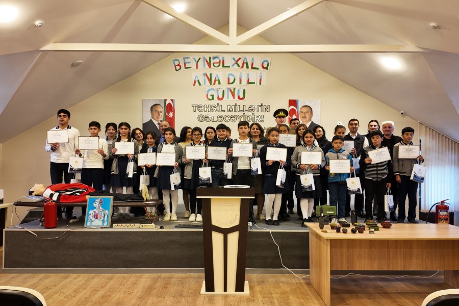 FHN işğaldan azad edilmiş ərazilərdəki məktəblərdə təlimlər keçirib