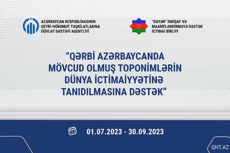 Qərbi Azərbaycanda mövcud olmuş türk mənşəli toponimləri dünya ictimaiyyətinə tanıtmaq...