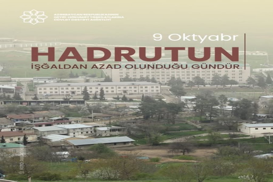 Bu gün Hadrut qəsəbəsinin işğaldan azad olunmasının 5-ci ildönümüdü