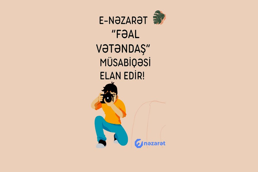 Onlayn İctimai Nəzarət Platforması “Fəal vətəndaş” müsabiqəsi elan edir!