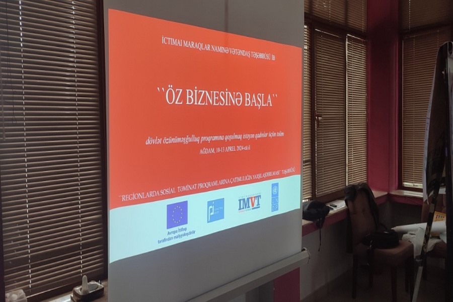 Aztəminatlı qadınların özünüməşğulluq proqramlarına qoşulmasına dəstək təlimləri- FOTOLAR