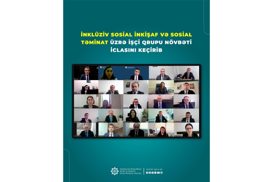 İnklüziv sosial inkişaf və sosial təminat üzrə İşçi qrupu növbəti iclasını keçirib