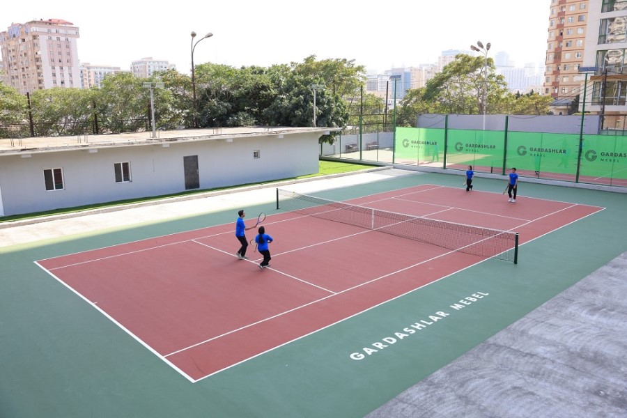 Bakı şəhərində könüllülər üçün tennis yarışı təşkil olunub - FOTOLAR