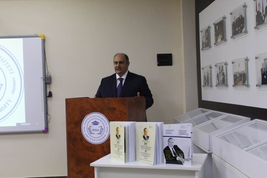 Bakı Slavyan Universitetində “Heydər Əliyev ili” adlı tədbir keçirilib - FOTOLAR