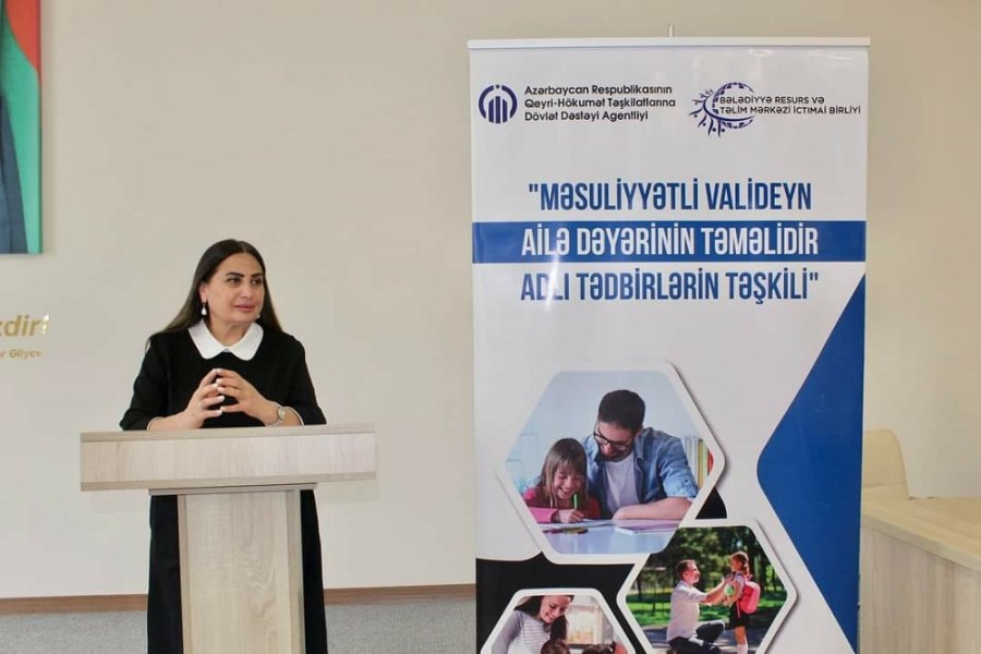 Samux rayonunda "Azərbaycanda ailə dəyərləri" mövzusunda təlim keçirilib - FOTOLAR