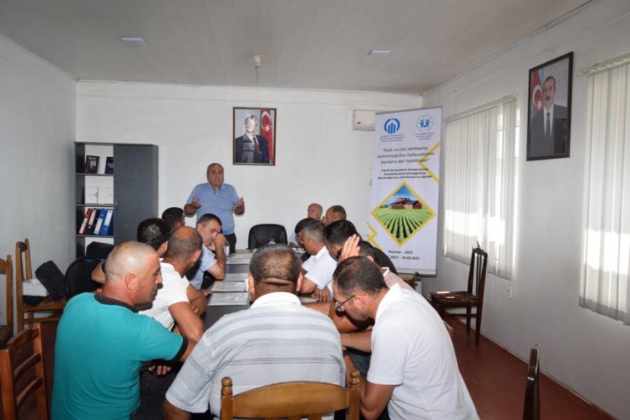 Tərəvəzçilikdə innovativ aqrar xidmətin tətbiqi mövzusunda təlim