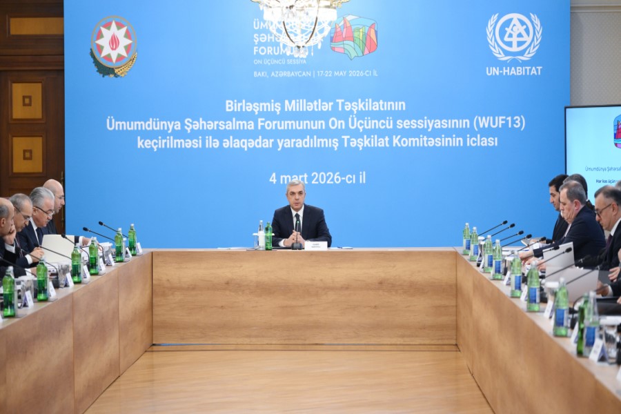 Təşkilat Komitəsinin növbəti iclasında WUF13-ə hazırlıq məsələlərinə dair məruzələr dinlənilib