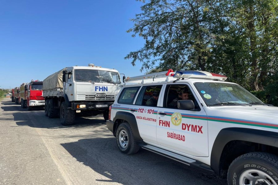 FHN-in 10 avtomobili və 50 nəfərlik heyəti Xankəndinə yola düşüb