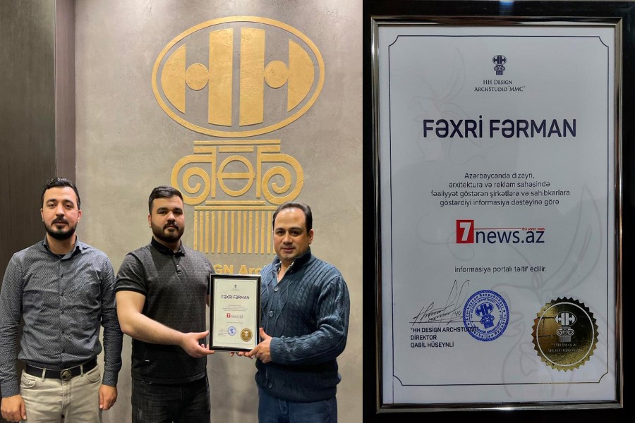 7NEWS.az saytı Fəxri Fərmanla təltif edildi – FOTO