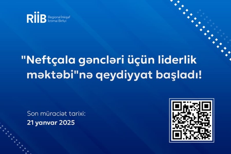 “Neftçala gəncləri üçün liderlik məktəbi” layihəsinə qeydiyyat başladı!
