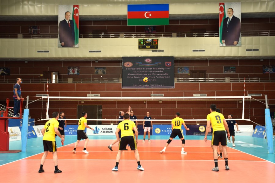 FHN-in qurumları arasında “Konstitusiya və Suverenlik İli”nə həsr olunmuş voleybol çempionatına yekun vurulub - FOTOLAR
