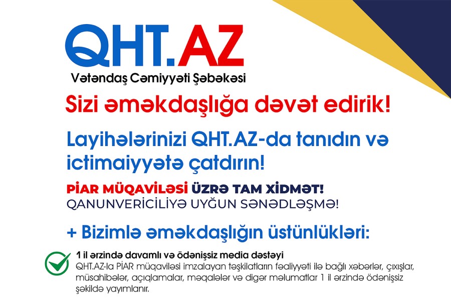 QHT.az ictimai birlikləri əməkdaşlığa dəvət edir