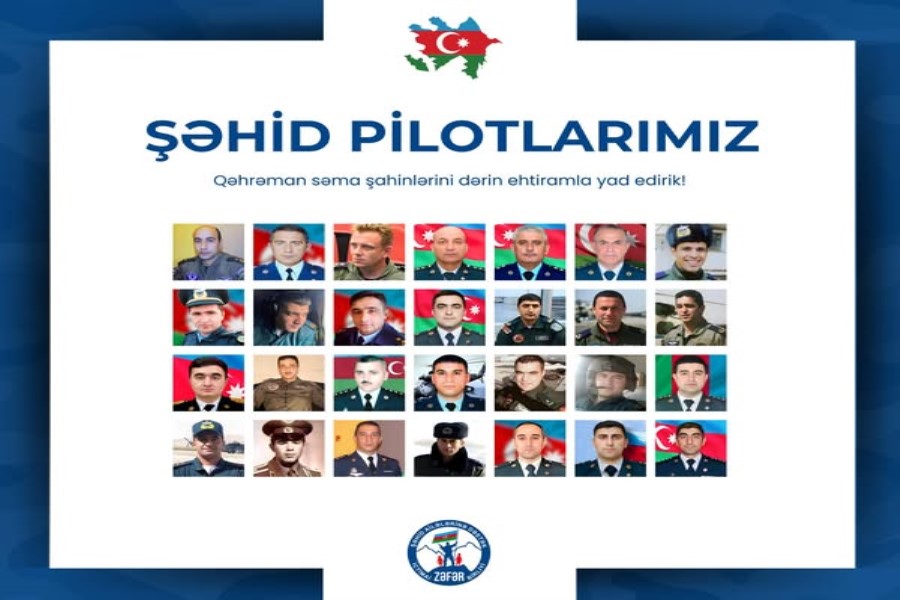 14 Fevral – Azərbaycan Hərbi Hava Qüvvələri Günündə şəhid olan pilotlarımız