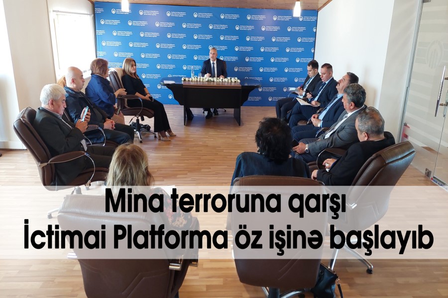 Mina terroruna qarşı İctimai Platforma öz işinə başlayıb - FOTO
